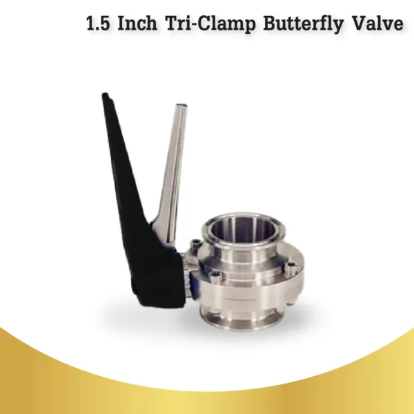 1.5 Inch Tri Clamp Butterfly Valve Black 01 11zon