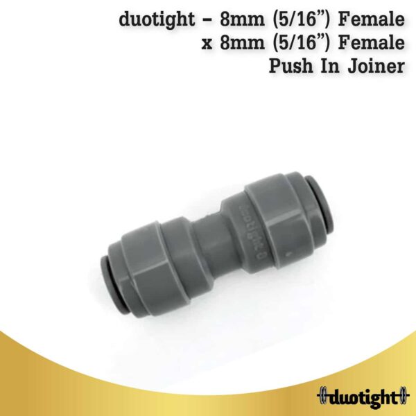 Duotight – 8mm (516”) Female X 8mm (516”) Female Push In Joiner 02 01